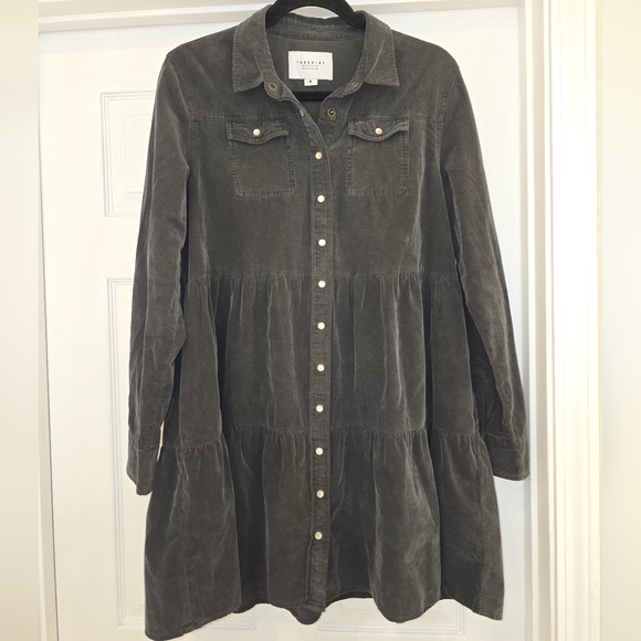 The Shirt by Rochelle Behrens Dresses & Skirts - The Shirt by Rochelle Behrens in Gray Corduroy